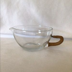 Vintage Danish glass gravy boat